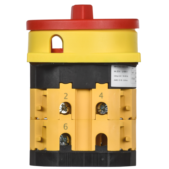 Переключатель кулачковый закрытая рукоятка аварийная 40А схема 10 IEK