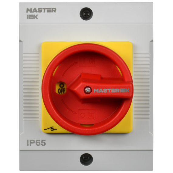 Переключатель кулачковый в боксе закрытая рукоятка аварийная 10А схема 91 IEK