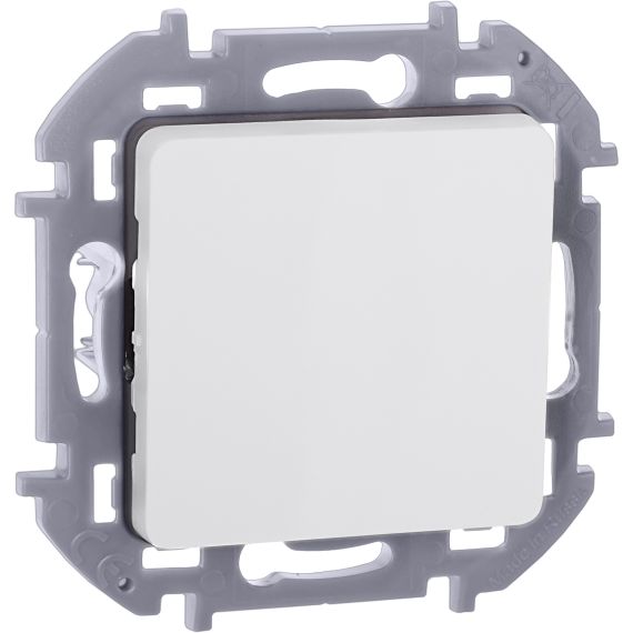 INSPIRIA Выключатель 1-клавишный 10А безвинтовое крепление белый