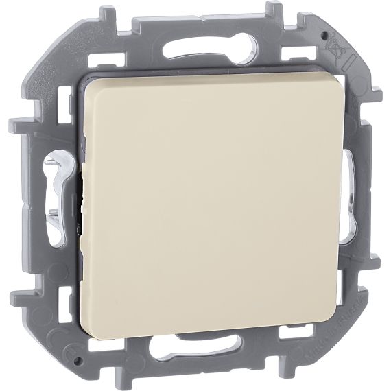 INSPIRIA Выключатель 1-клавишный 10А безвинтовое крепление слоновая кость