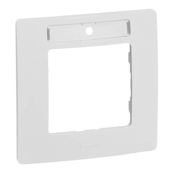 ETIKA Рамка 1-местная с держателем для маркировки белый