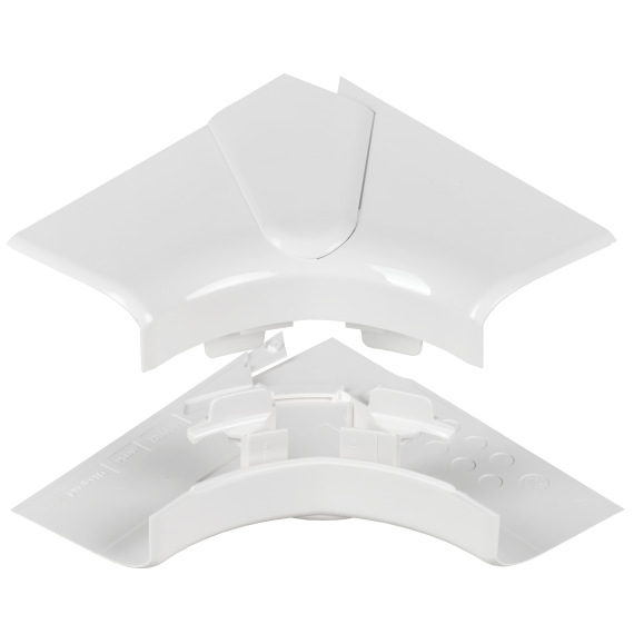 DLP Угол внутренний изменяемый для кабель-канала 105х50мм (80-100град) белый