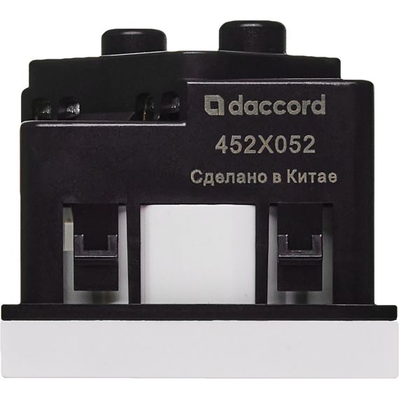 Розетка 45град с заземляющим контактом защитной шторкой и винтовым зажимом (2 модуля) белая