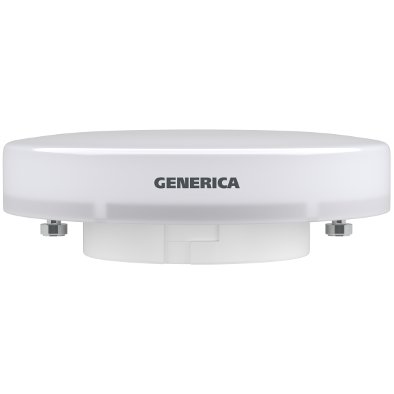 Лампа светодиодная T80 таблетка 10Вт 230В 3000К GX53 GENERICA