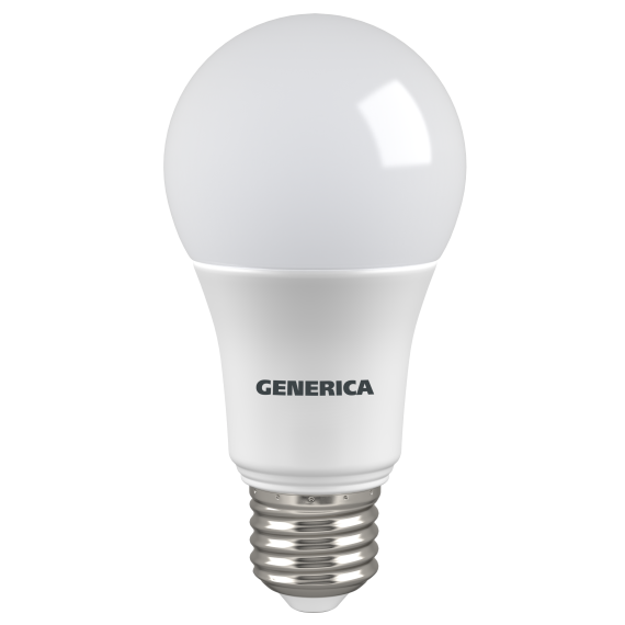 Лампа светодиодная A60 груша 15Вт 230В 6500К E27 GENERICA