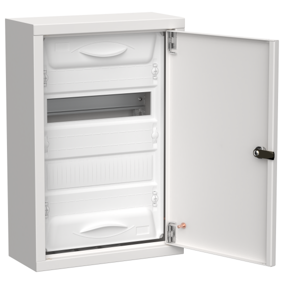 TITAN 5 Корпус металлический ЩРн-24 (1х24) 460х310х140мм IP31 белый (одна дверь) IEK