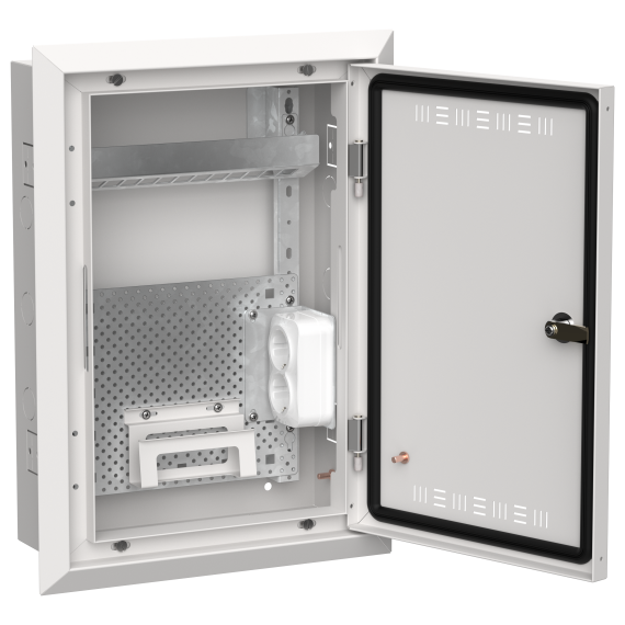 TITAN 5 Корпус мультимедиа ЩРв-24 (1х24) 505х365х130мм IP30 белый IEK