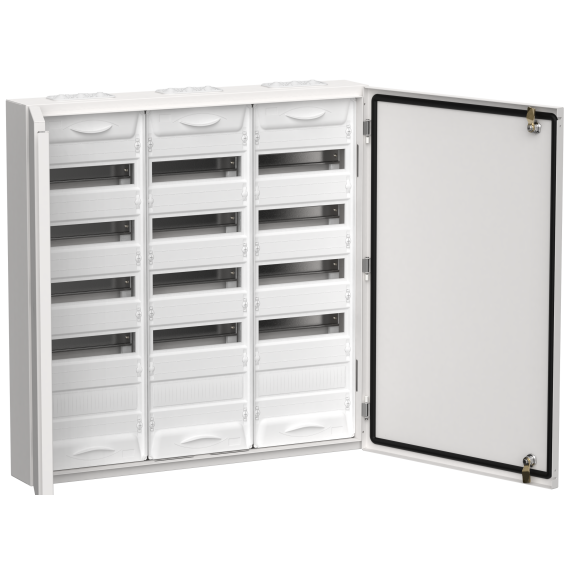 TITAN 5 Корпус металлический ЩРн-180 (3х60) 835х830х140мм IP54 белый (две двери) IEK