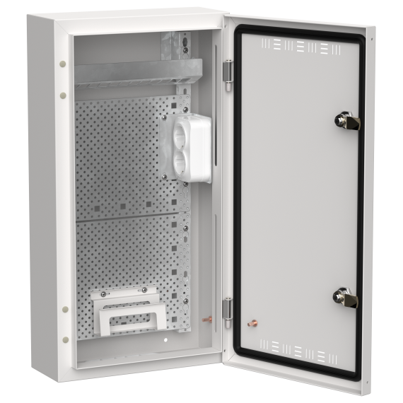 TITAN 5 Корпус мультимедиа ЩРн-36 (1х36) 585х310х140мм IP30 белый IEK