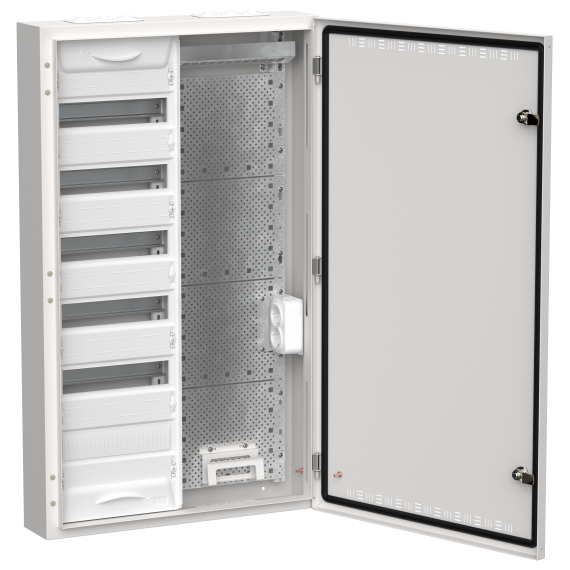 TITAN 5 Корпус комбинированный ЩРн-72 (2х72) 960х570х140мм IP30 белый IEK