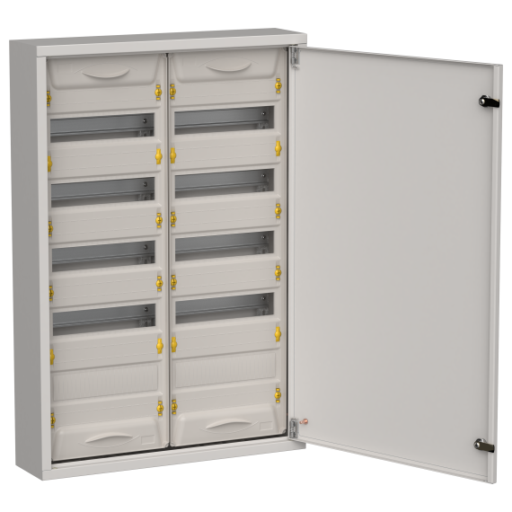 TITAN 5 Корпус металлический ЩРн-120 (2х60) 835х570х140мм IP31 серый (одна дверь) IEK