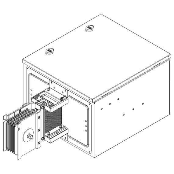 LINEBAR Секция концевого питания 3200А Al 3L+N+PER некрашеная IP55 транспортировочная IEK