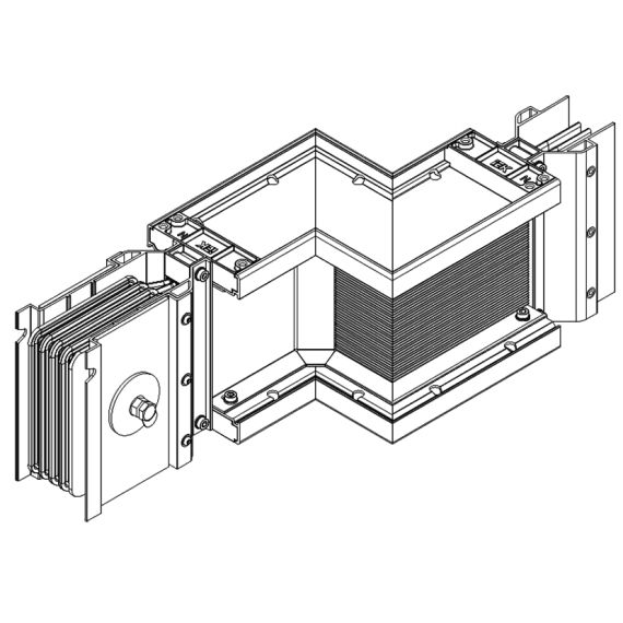 LINEBAR Секция Z-образная правая 5000А Al 3L+N+PER некрашеная IP55 транспортировочная 1 плечо на заказ IEK