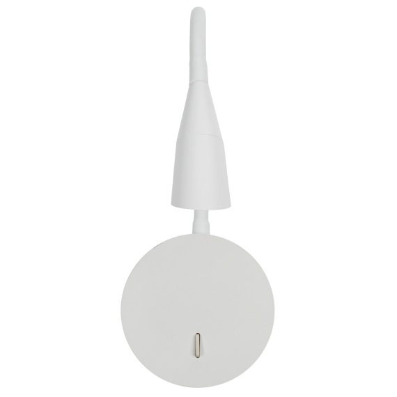 Изящная кнопка включения на корпусе светильника.