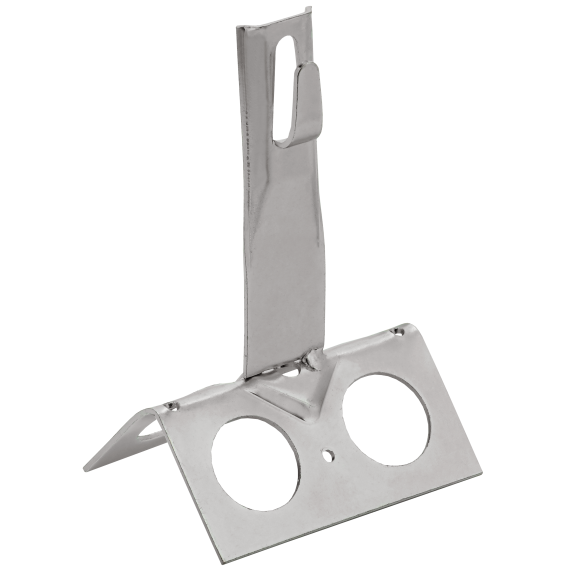 Держатель проводника круглого 6-8мм для конька широкого h=80мм нержавеющая сталь IEK