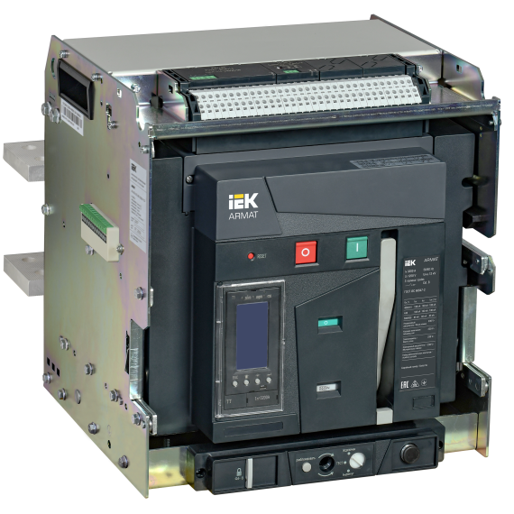 ARMAT Воздушный автоматический выключатель выдвижного исполнения 3P типоразмер E 100кА 3200А расцепитель TT с комплектом аксессуаров 220В: мотор привод катушка включения катушка отключения IEK