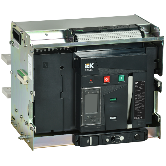ARMAT AR-A4H TT40 4P W HR Выключатель автоматический воздушный 100кА расцепитель TT 4000А 4P выдвижной с аксессуарами ~220-240В: реле отключения, реле включения, моторный привод IEK