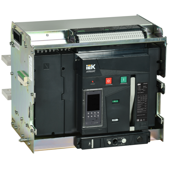 ARMAT AR-A4H TD25 4P W HR Выключатель автоматический воздушный 100кА расцепитель TD 2500А 4P выдвижной с аксессуарами ~220-240В: реле отключения, реле включения, моторный привод IEK