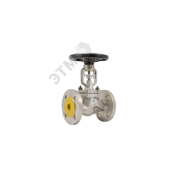 Клапан (Вентиль) запорный сильфонный фланцевый DN350 PN40, сталь нержавеющая ADL KV35-350