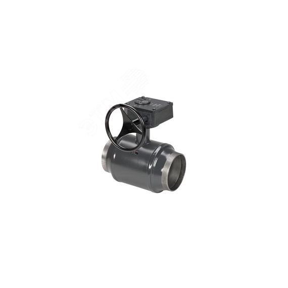 Кран шаровой WW DN600 PN25 WG (приварной, с редуктором, стандартный проход) Ридан 065N0186GR