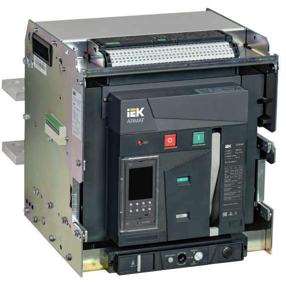ARMAT Воздушный автоматический выключатель выдвижного исполнения 3P типоразмер E 100кА 3200А расцепитель TD с комплектом аксессуаров 220В: мотор привод катушка включения катушка отключения IEK