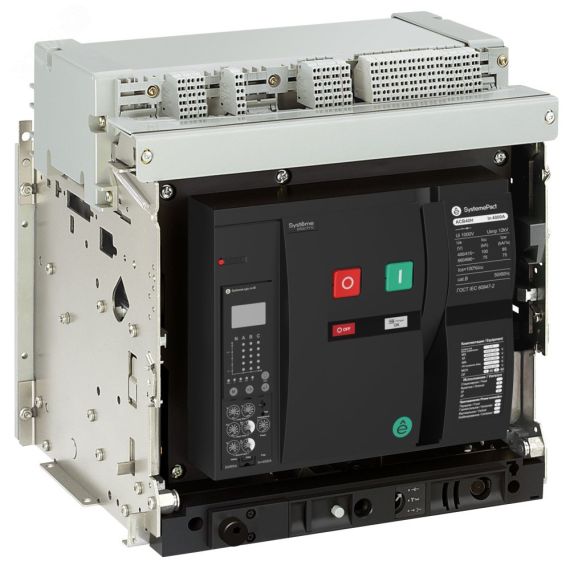 Автоматический выключатель воздушный ACB2 800A 100KA 3P ВЫК, ГП 6.0H, 8NO+8NC MCH+XF+MX AC230V SE (Systeme) SPA40H083DHNN58H