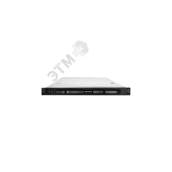 Сервер двухпроцессорный RS104 1U, ОЗУ до 16 слотов, HDD/SSD 4Х2.5''/3.5'' SATA/SAS/NVMe INFERIT INF RS104