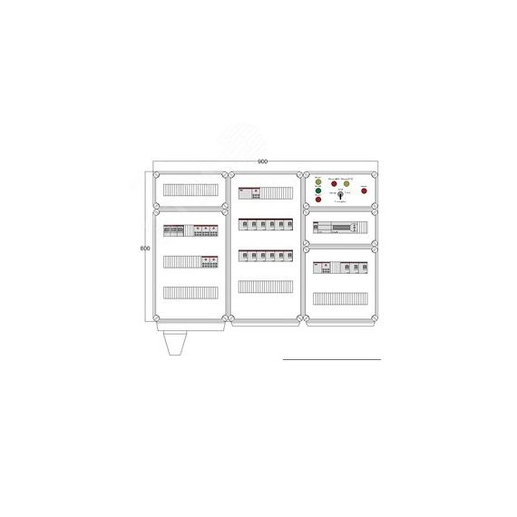 Щит управления электрообогревом DEVIBOX HR 15x2800 D850 (в комплекте с терморегулятором) DEVIbox DBR021