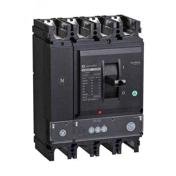 Автоматический выключатель в литом корпусе SYSTEMEPACT CCB400 150KA 4P4D S2.3 400A рычаг SE (Systeme) SPC400L40023L4DF
