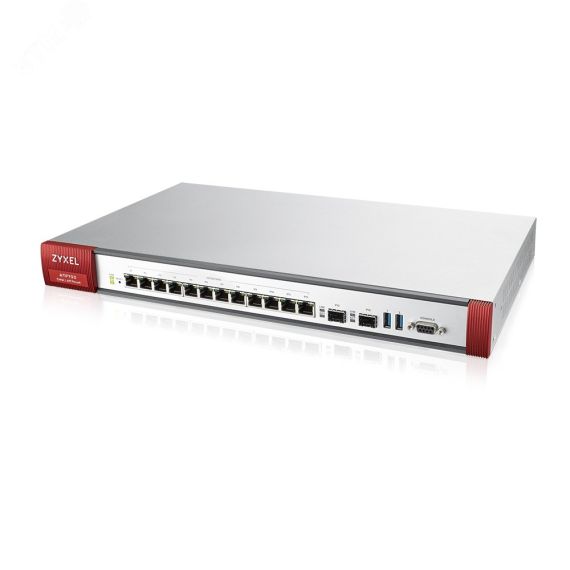 Экран межсетевой Rack. 12 конфиг.(LAN/WAN) портов GE. 2xSFP. Подписк.Gold 1 год Zyxel ATP700-EUCI02F