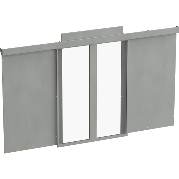 ITK by ZPAS Дверь раздвижная изолированного коридора для шкафов 47U 1200мм серая (2шт/компл) РФ