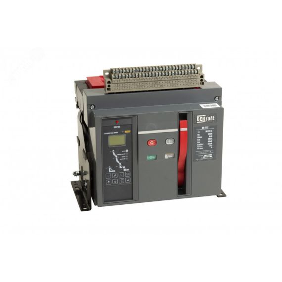 Выключатель автоматический трехполюсный 2500А 80кА воздушный стационарный SE (Dekraft) 21758DEK