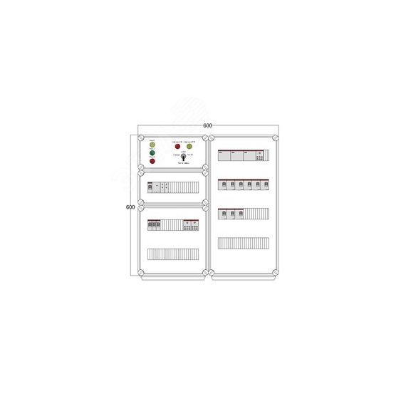 Щит управления электрообогревом HS 9x2700 D330 (в комплекте с терморегулятором и датчиком температуры) DEVIbox DBS127