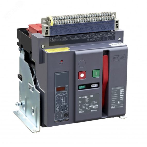 Воздушный авт. выкл. стационарный 3P 1600А 80кА расцепитель М ВА-731 SE (Dekraft) 27010DEK