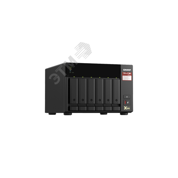 Сетевое харнилище 6 отсеков 3,5''/2,5'', AMD Ryzen V1500B 2,2 ГГц, DDR4 8 Гб QNAP TS-673A-8G