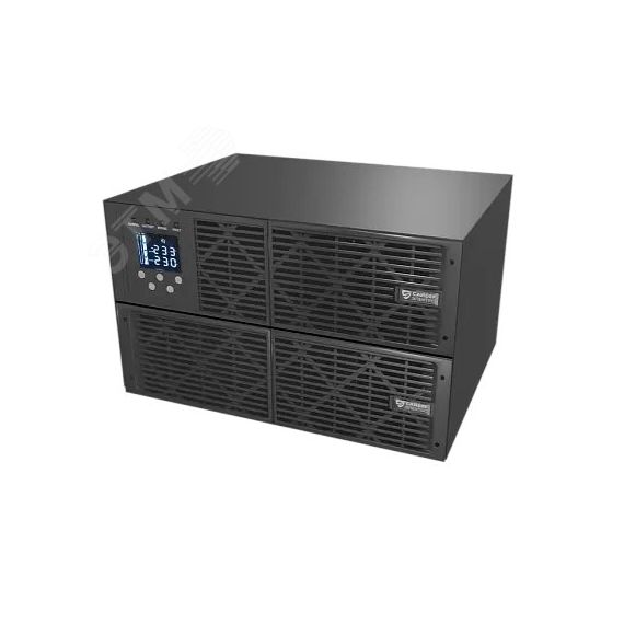 Источник бесперебойного питания / UPS Online, Rack/Tower 10000ВА/9000Вт, USB/RS-232/SNMP Slot/EPO, Клеммная колодка (1), (12В /9Ач. х 16) Сайбер Электро ЭКСПЕРТ-10000Р