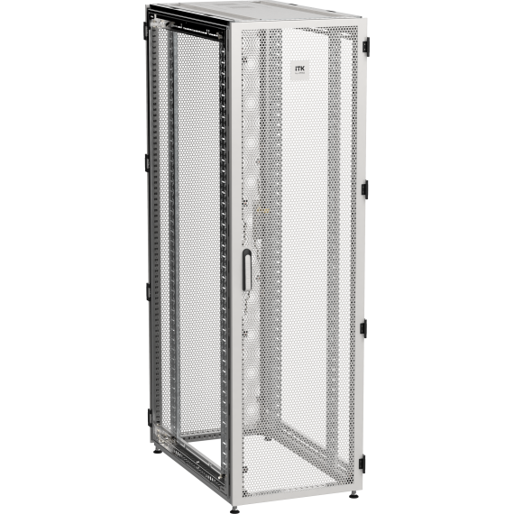 ITK by ZPAS Шкаф серверный 19" 47U 600х1200мм одностворчатые перфорированные двери серый РФ