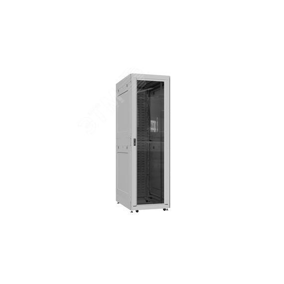 Шкаф серверный 52U 800х1000 передняя дверь: стекло IP41. задняя дверь: протект IP41. боковые панели: глухой металл. цвет: серый RAL7035  SYSMATRIX EX 8052.7161