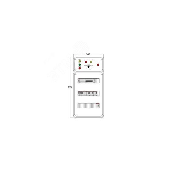 Щит управления электрообогревом DEVIBOX HR 4x1700 D850 (в комплекте с терморегулятором) DEVIbox DBR004