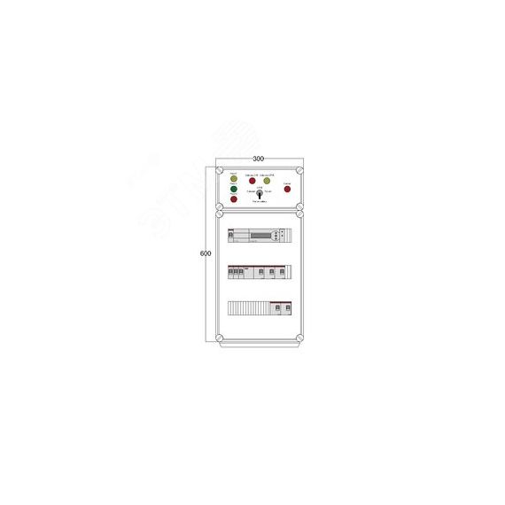 Щит управления электрообогревом HS 5x1700 D850 (в комплекте с терморегулятором) DEVIbox DBS005
