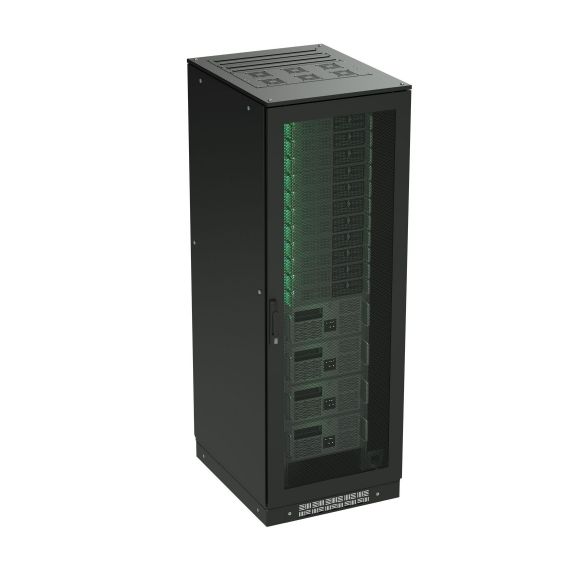 Разобранный напольный 19&quot; IT-CQE 42U 600х2000х1000, двери перфорированная + перфорированная, RAL9005