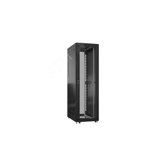 Шкаф серверный 52U 800х1200 передняя дверь: двустворчатая глухой металл IP51. задняя дверь: без. боковые панели: глухой металл. цвет: черный RAL9005  SYSMATRIX EX 8252.9501