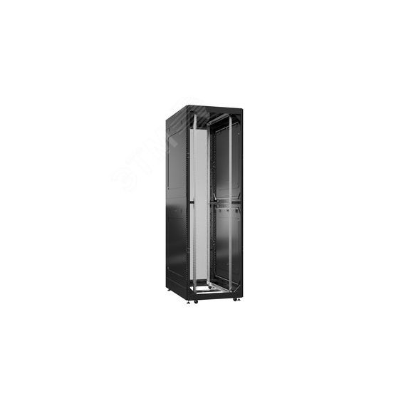Шкаф серверный 52U 800х1200 передняя дверь: без. задняя дверь: двустворчатая глухой металл IP51. боковые панели: глухой металл. цвет: черный RAL9005  SYSMATRIX EX 8252.9051