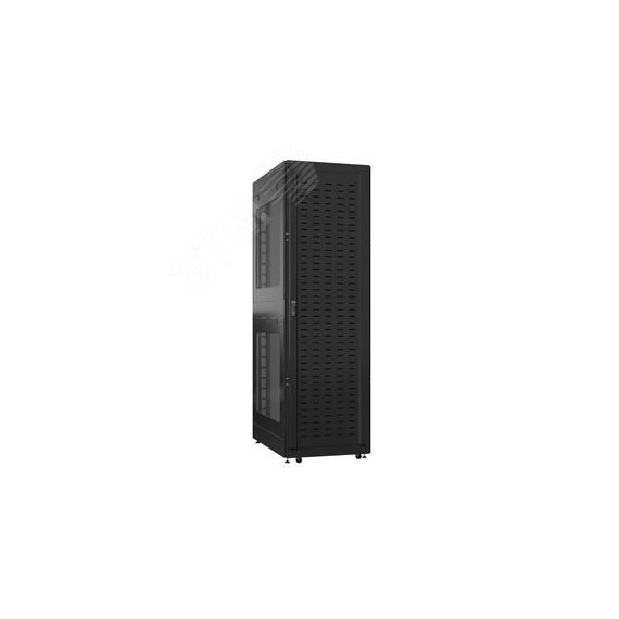 Шкаф серверный 52U 800х1200 передняя дверь: протект IP41. задняя дверь: без. боковые панели: перфорированные. цвет: черный RAL9005  SYSMATRIX EX 8252.9602