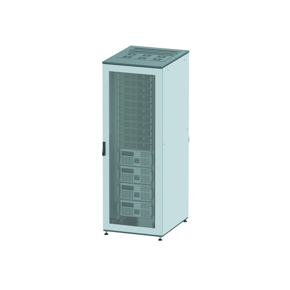 Разобранный 19&quot; IT-CQE 38U 600х1800х800, двери перфорированная + перфорированная, RAL7011/7035