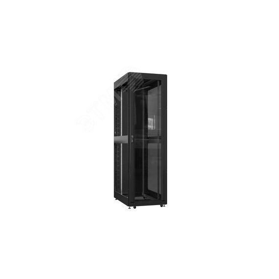 Шкаф серверный 52U 800х1200 передняя дверь: стекло IP41. задняя дверь: одностворчатая перфорированная IP20. боковые панели: без. цвет: черный RAL9005  SYSMATRIX EX 8252.9130