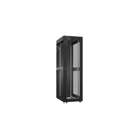 Шкаф серверный 52U 800х1200 передняя дверь: двустворчатая глухой металл IP51. задняя дверь: протект IP41. боковые панели: без. цвет: черный RAL9005  SYSMATRIX EX 8252.9560