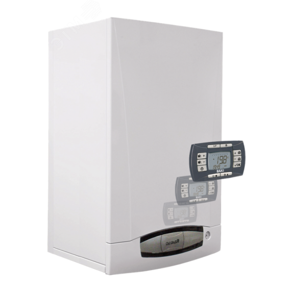 Котел газовый NUVOLA3 COMFORT 280Fi настенный 28 кВт двухконтурный с закрытой камерой сгорания, с встроенным бойлером из нержавеющей стали емкостью 60 BAXI CSB45728358-