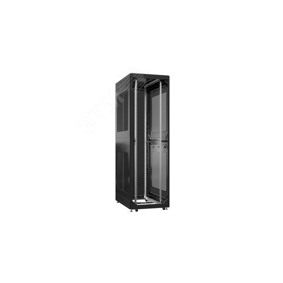 Шкаф серверный 42U 800х1200 передняя дверь: без. задняя дверь: одностворчатая перфорированная IP20. боковые панели: перфорированные. цвет: черный RAL9 SYSMATRIX EX 8242.9032