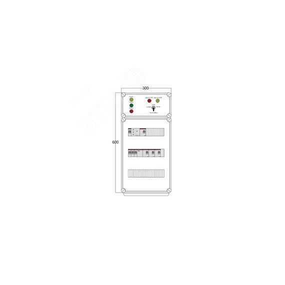 Щит управления электрообогревом DEVIBOX HR 4x1700 D316 (в комплекте с терморегулятором и датчиком температуры) DEVIbox DBR076
